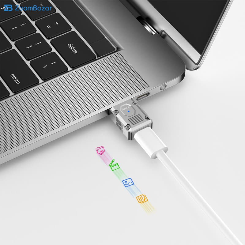 مبدل USB OTG به USB-C هیسکا مدل H9 — تصویر ۹