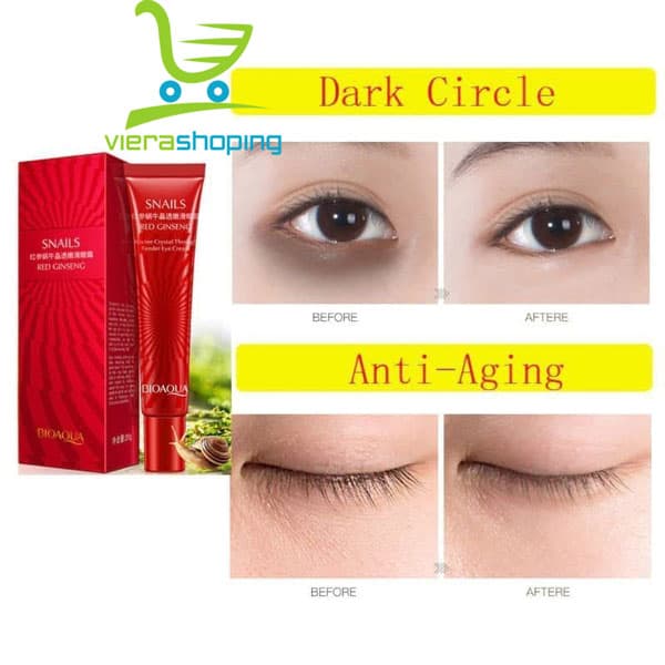 کرم ضد چروک دورچشم جنسینگ و حلزون بیوآکوا BIOAQUA — تصویر ۴