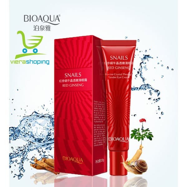 کرم ضد چروک دورچشم جنسینگ و حلزون بیوآکوا BIOAQUA — تصویر ۲