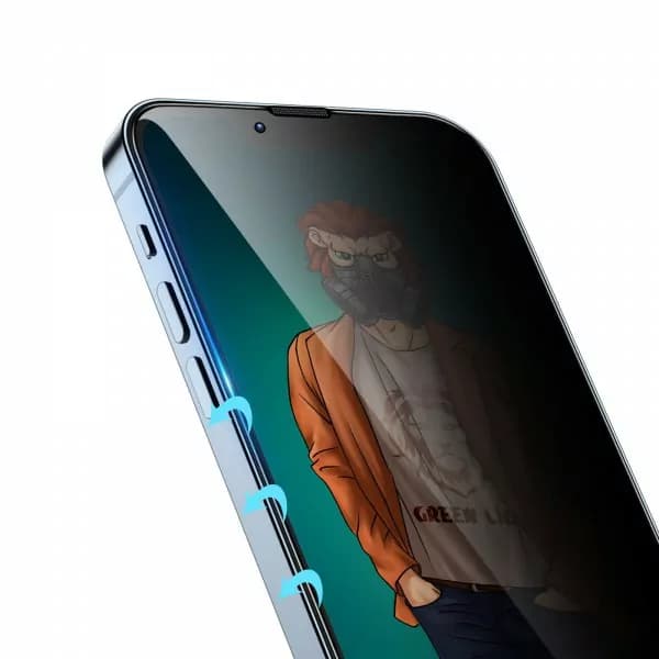 گلس گرین لاین برای اپل Iphone 14 pro مدل Desert 9h privacy — تصویر ۳