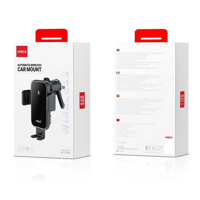 پایه نگهدارنده و شارژر وایرلس گوشی موبایل هیسکا مدل HK-2355W — تصویر ۹