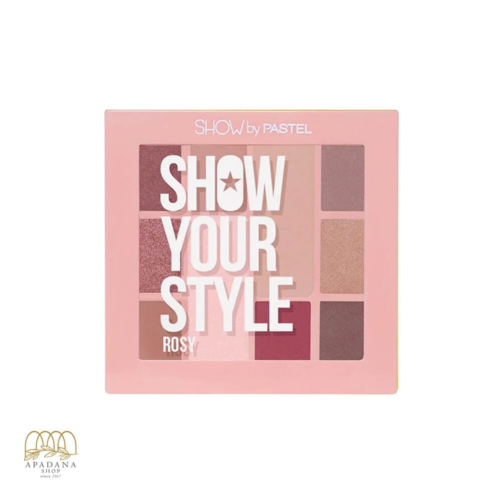 پالت سایه چشم 10 رنگ پاستل Pastel مدل Rosy