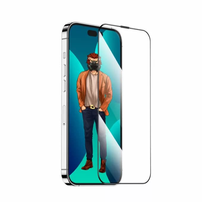 گلس گرین لاین برای اپل Iphone 14 pro max مدل Desert round edge