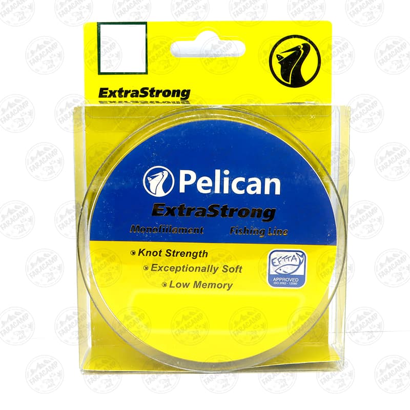 نخ نایلونی ماهیگیری پلیکان ۲۵۰ متری سایز ۰.۶۰ , Pelican Extra Strong 0.60 mm