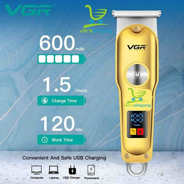 ماشین اصلاح خط زن و صفر زن وی جی آر VGR مدل V-290 — تصویر ۵