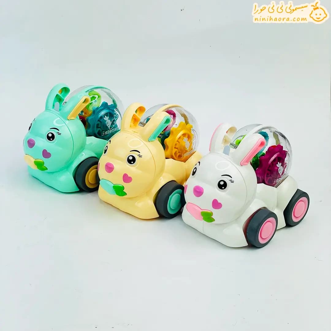 اسباب بازی طرح خرگوش چرخ دنده‌ای شیشه‌ای — تصویر ۸