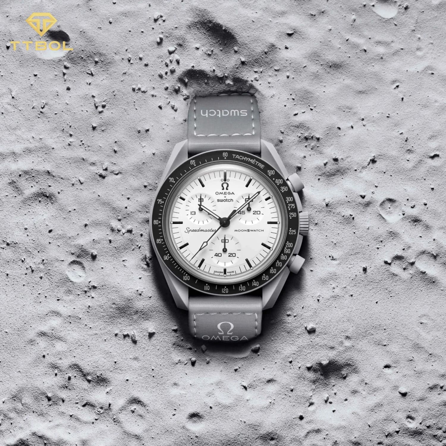 ساعت مچی امگا سواچ 1965 OMEGA SWATCH MOONSWATCH 1965 SO33M106 — تصویر ۲