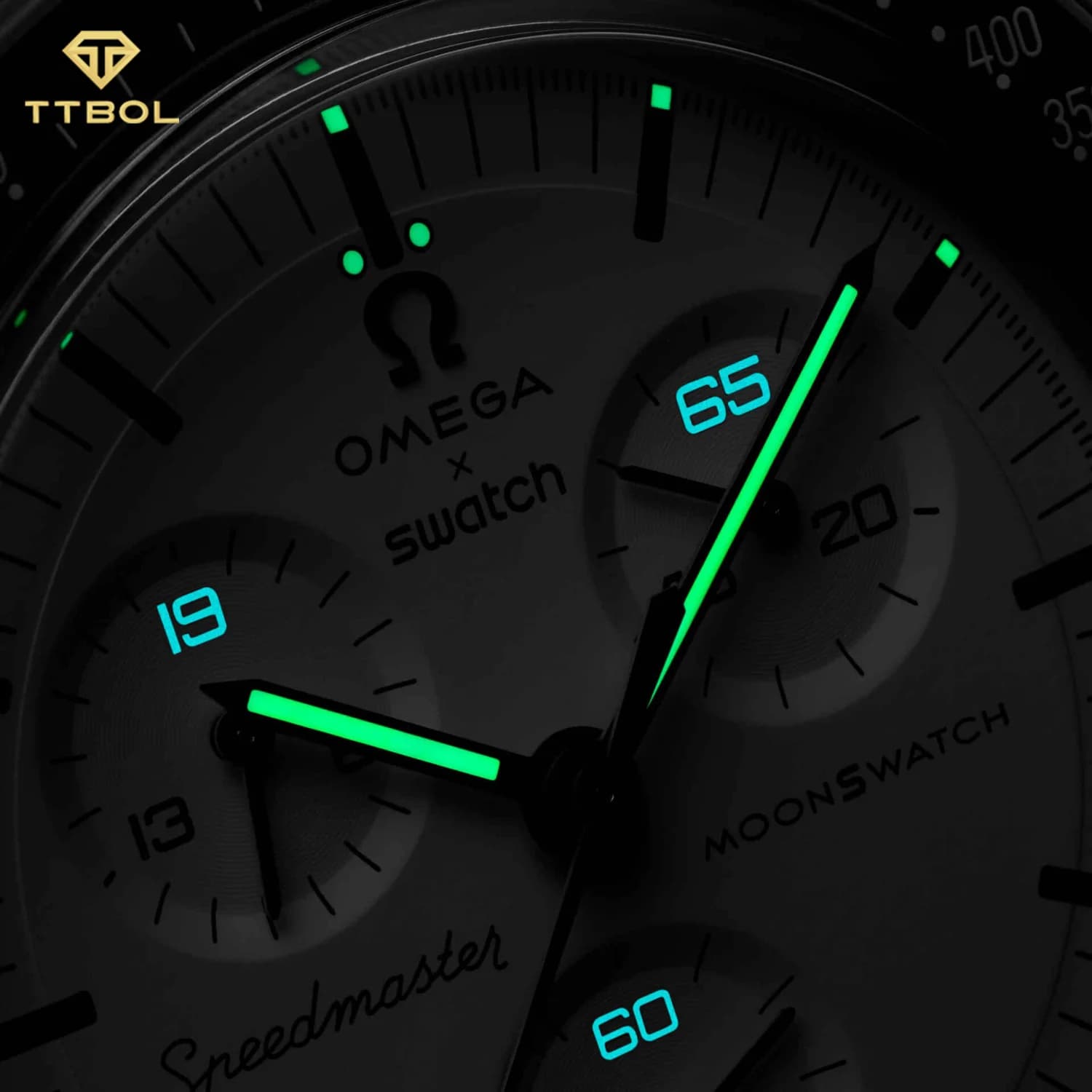 ساعت مچی امگا سواچ 1965 OMEGA SWATCH MOONSWATCH 1965 SO33M106 — تصویر ۵