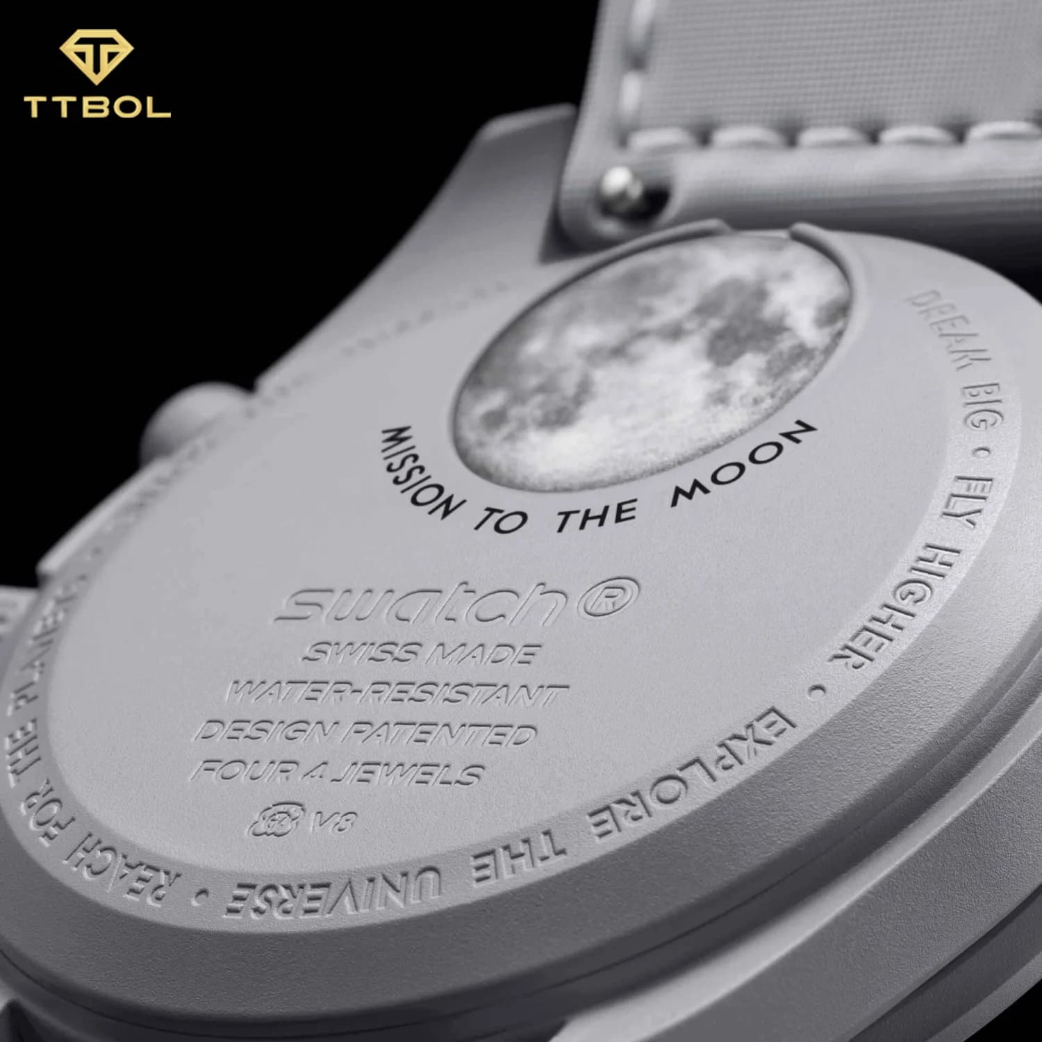 ساعت مچی امگا سواچ 1965 OMEGA SWATCH MOONSWATCH 1965 SO33M106 — تصویر ۴