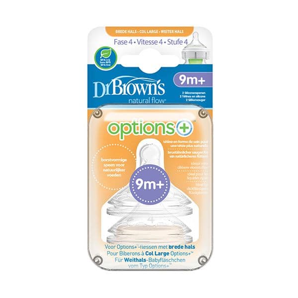 سرشیشه دو عددی +۹ ماه مناسب شیشه عریض آپشن پلاس دکتر براونز Drbrowns
