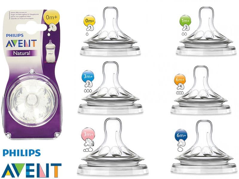 سرشیشه اونت طبیعی نچرال شماره ۱ دوتایی +0 یک قطره avent natural philips — تصویر ۲