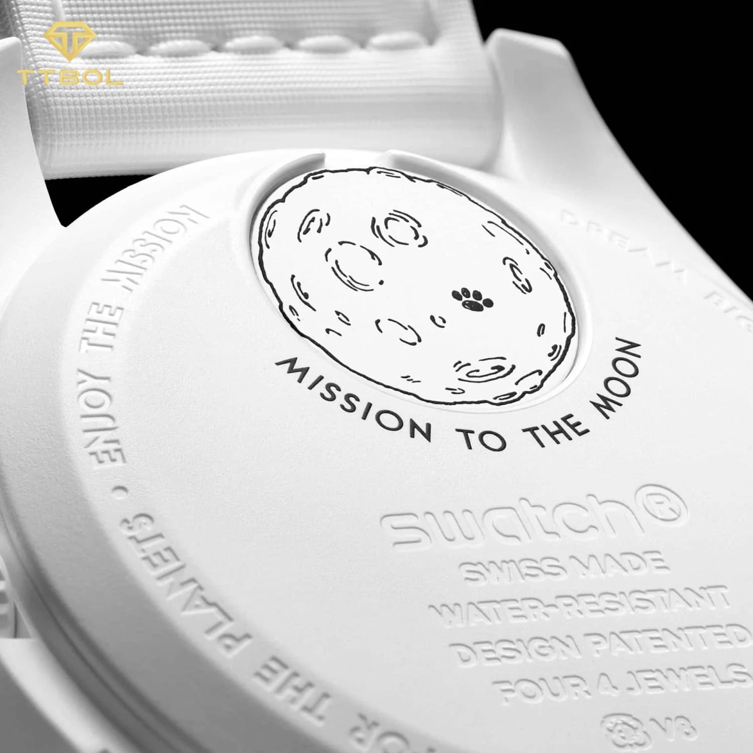 ساعت مچی امگا سواچ اسنوپی OMEGA SWATCH MISSION TO THE MOONPHASE SO33W700 — تصویر ۴