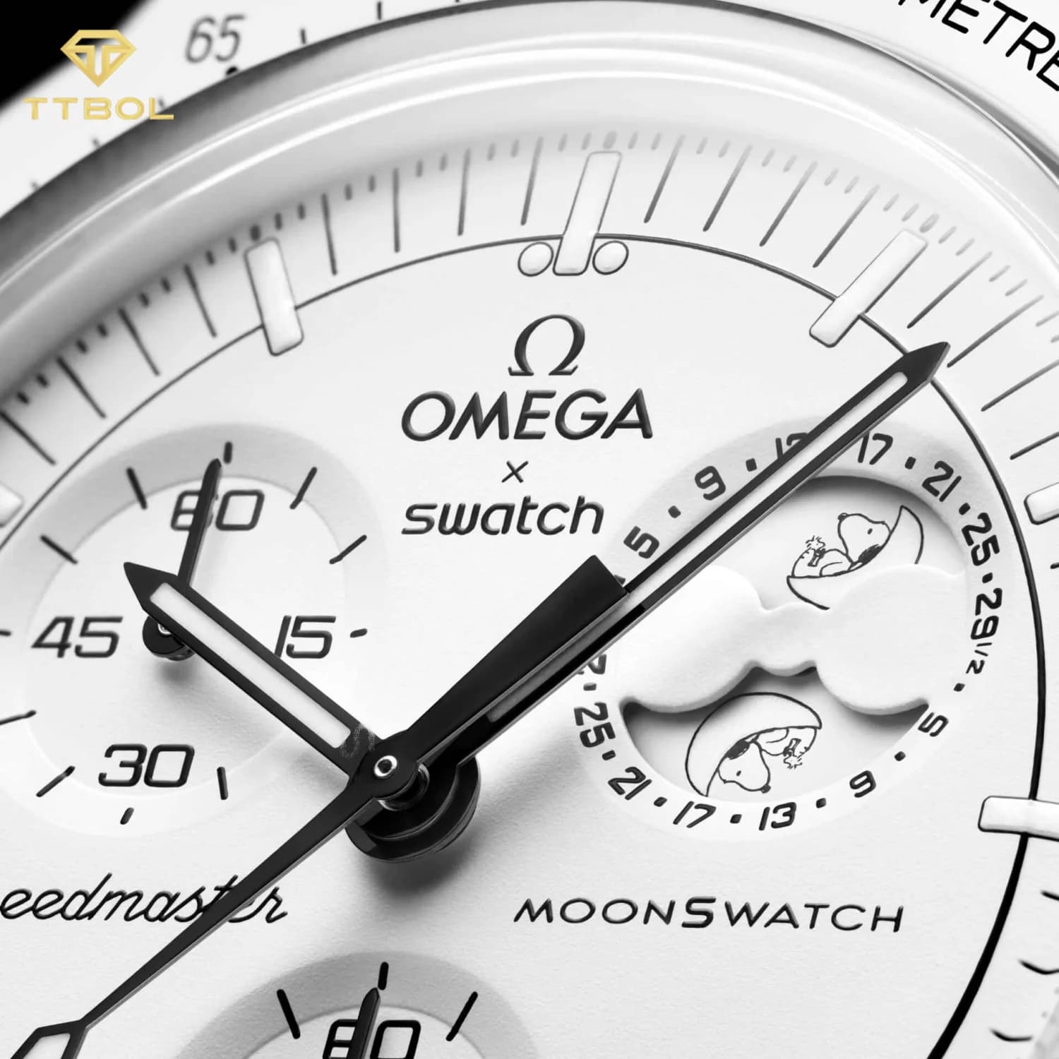 ساعت مچی امگا سواچ اسنوپی OMEGA SWATCH MISSION TO THE MOONPHASE SO33W700 — تصویر ۶