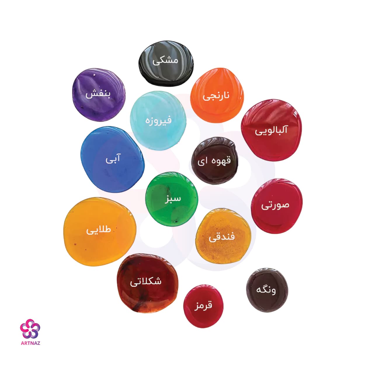 رنگ جوهری الکلی در 14 رنگ — تصویر ۲