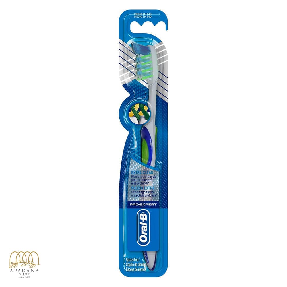مسواک اورال بی مدل Extra Clean 40 با برس متوسط
