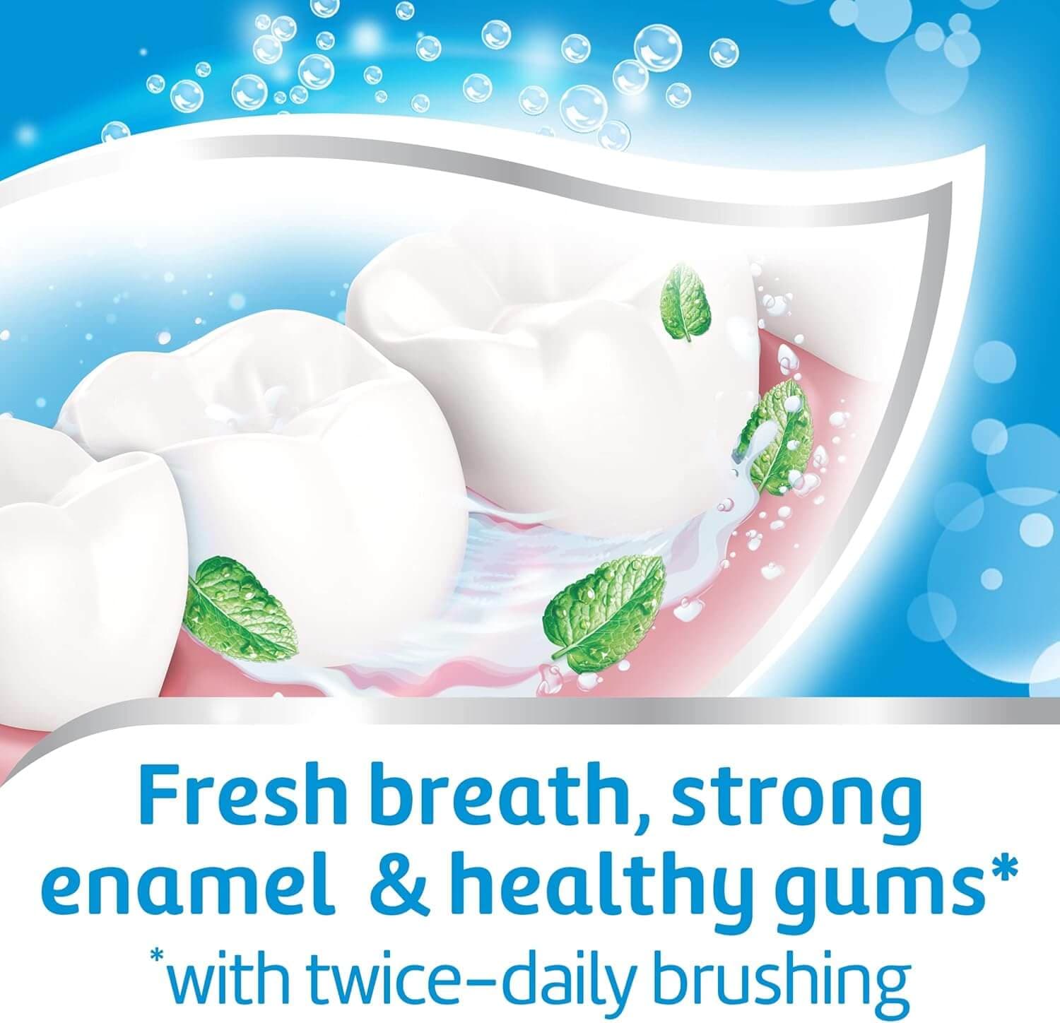 خمیر دندان آکوافرش مدل triple protection blancheur حجم 75 میل — تصویر ۵