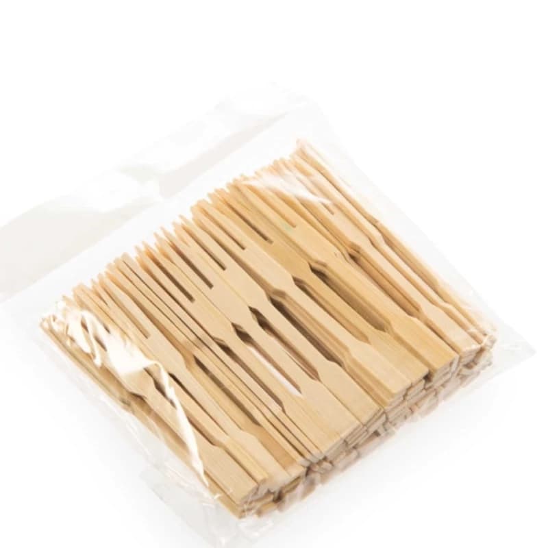 چنگال چوبی اسلایسر یکبار مصرف بسته 100 عددی