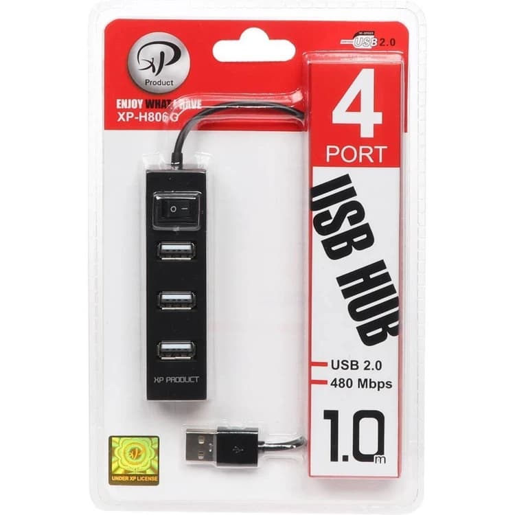 هاب 4 پورت XP Product USB مدل XP-H806R — تصویر ۴