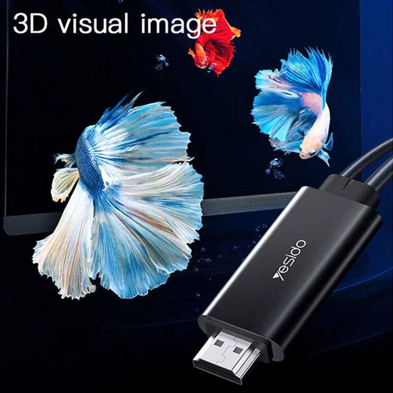 کابل تبدیل USB-C به HDMI / USB یسیدو مدل HM03 طول 1.8 متر — تصویر ۶