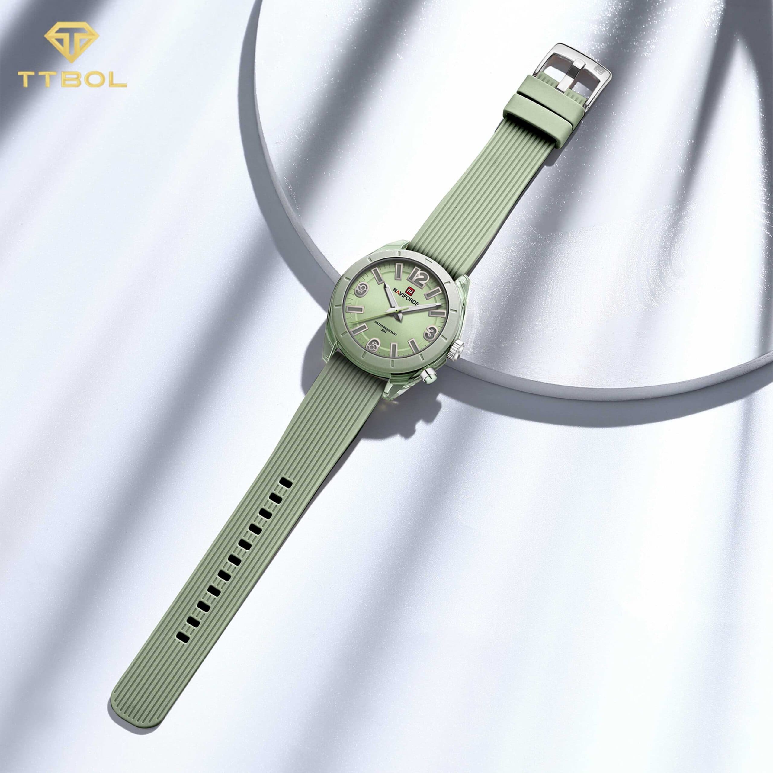ساعت مچی زنانه نیوی فورس Naviforce مدل NF7103 GN/GN — تصویر ۵