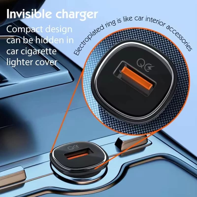 شارژر فندکی 30 وات الدینیو مدل C105 به همراه کابل USB-C — تصویر ۳