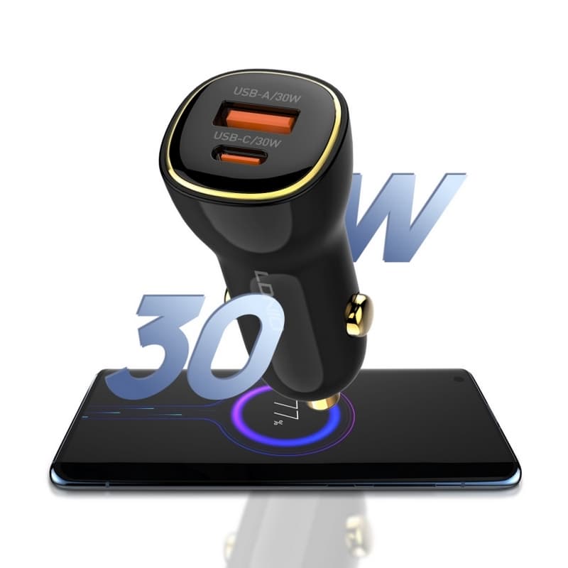 شارژر فندکی 60 وات الدینیو مدل C103 به همراه کابل USB-C — تصویر ۸