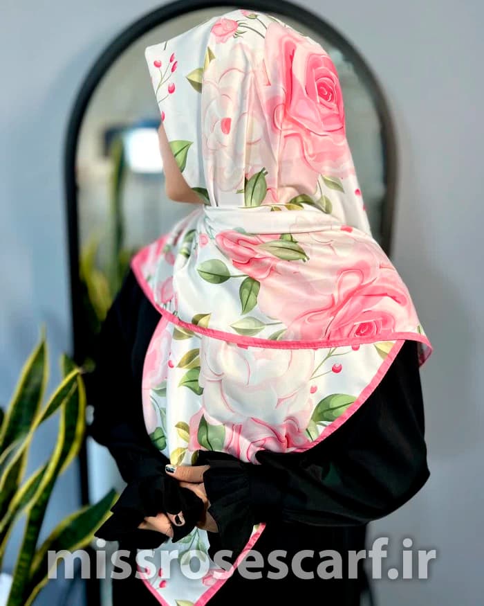 روسری ابریشم ساتن کد 804