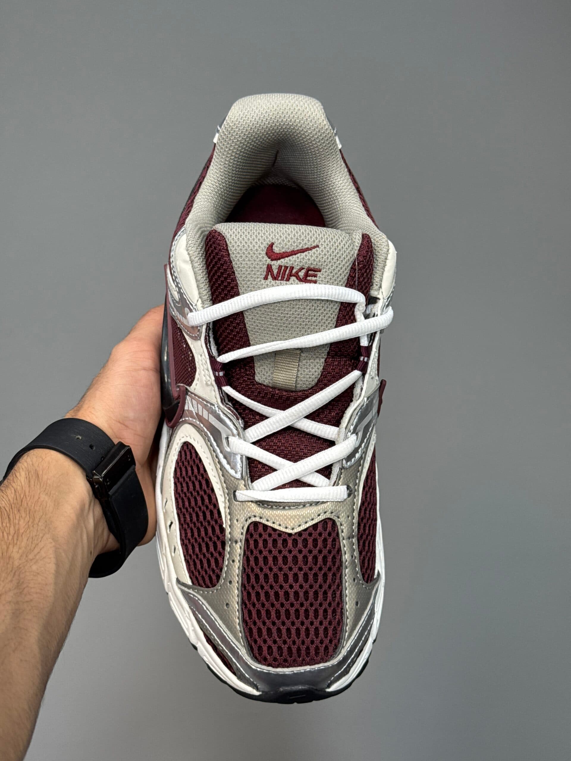 نایک وی فایو آر ان آر زرشکی سیلور Nike V5 RNR Burgundy Beige — تصویر ۳