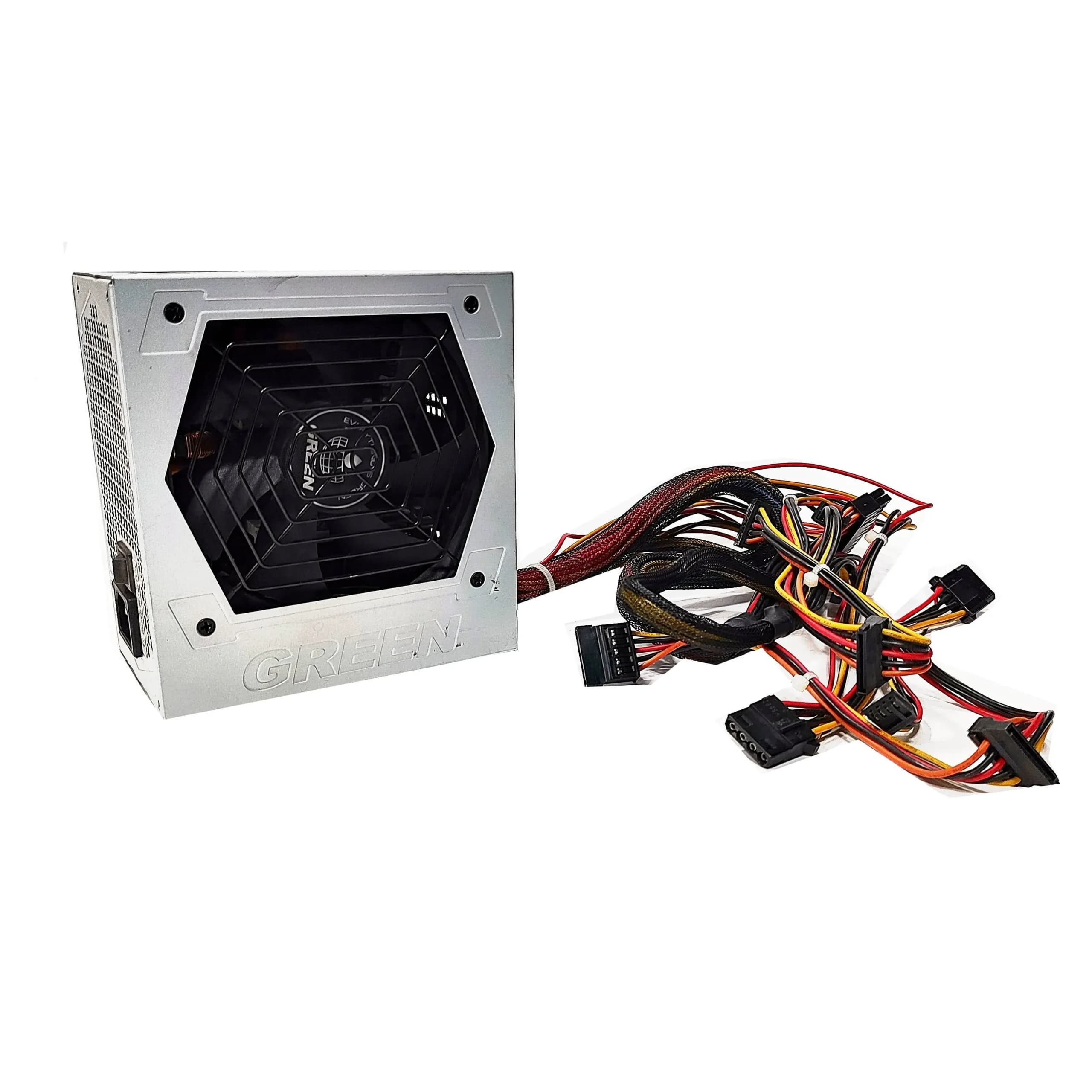 پاور 380w گرین مدل +80Plus-GP380A-SP غیر ماژولار (استوک) — تصویر ۲