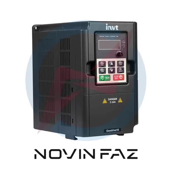 درایو (اینورتر) invt اینوت تکفاز به سه فاز توان 1.5 کیلووات GD10-1R5G-S2-B کاربری عمومی (دارای کی پد)