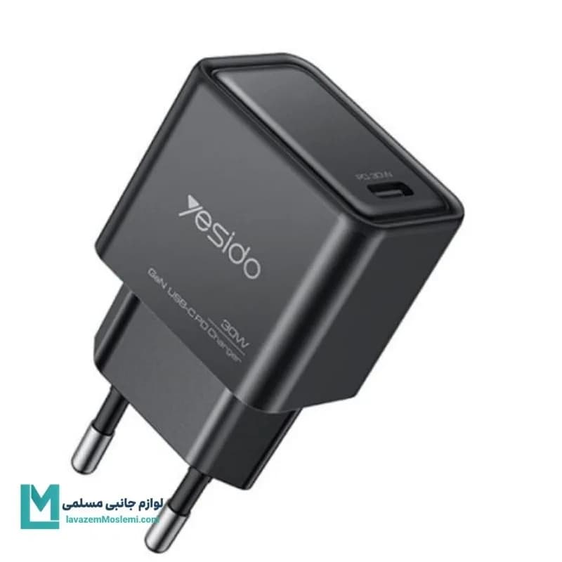 شارژر دیواری فست شارژ یسیدو مدل Yesido YC63 1Port PD 30W کد CH1224 | لوازم جانبی مسلمی