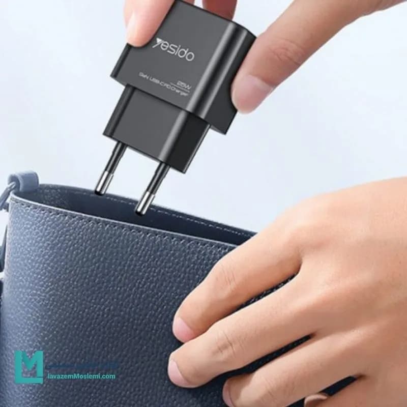 شارژر دیواری فست شارژ یسیدو Yesido YC62 1Port PD 25W کد CH1223 | لوازم جانبی مسلمی — تصویر ۴