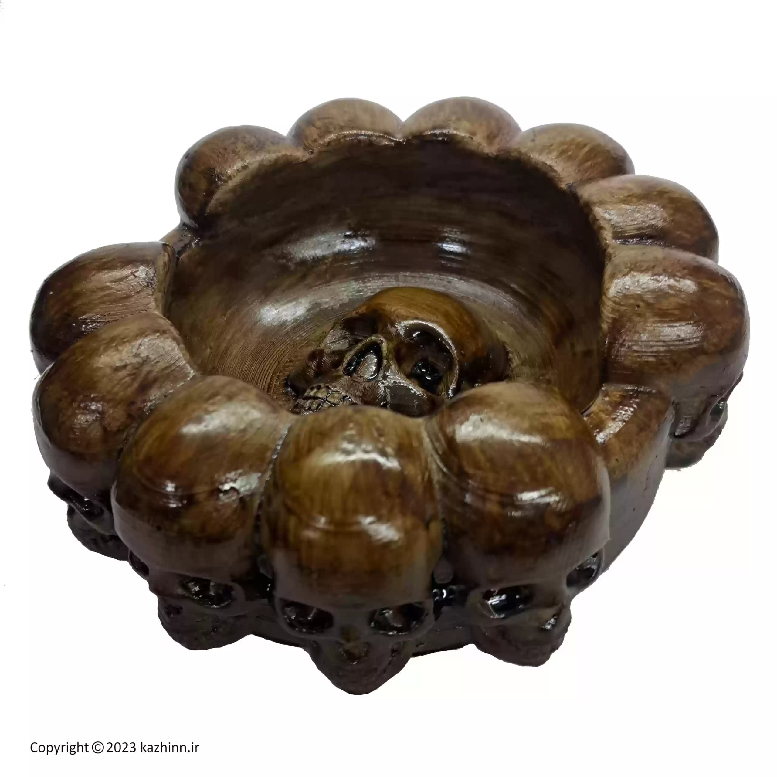 زیرسیگاری مدل اسکلت طرح چوب — تصویر ۵