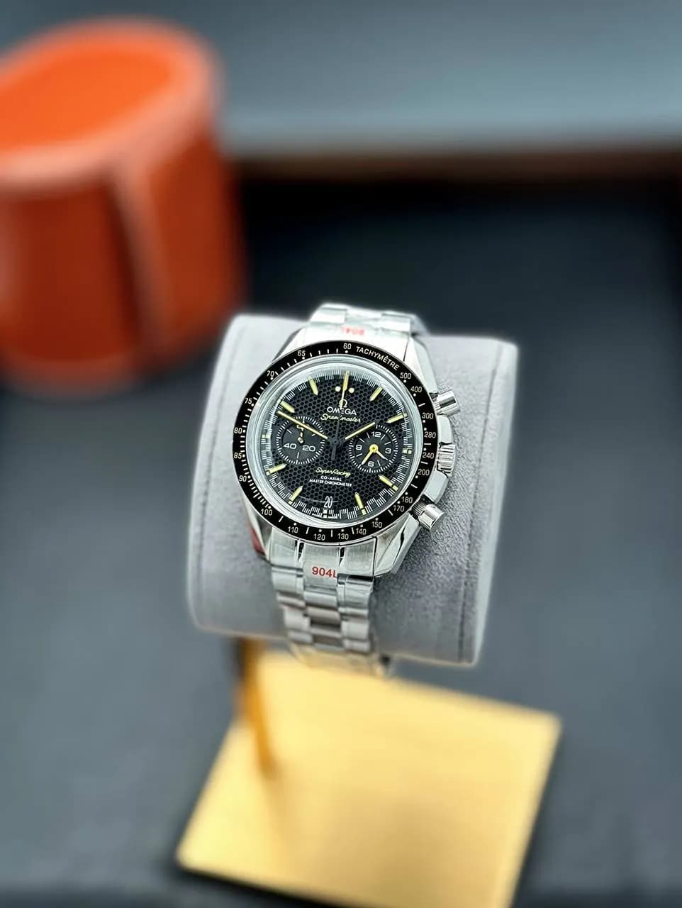 ساعت مچی امگا اسپیدمستر | Omega Speedmaster | نقره‌ای صفحه مشکی کوارتز