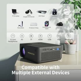 مینی پروژکتور برند WEWATCH مدل V10 pro Native 1080P Full HD — تصویر ۳