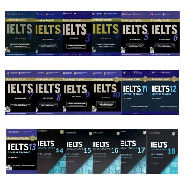 پک کتاب Cambridge IELTS General 1-18 Book Series