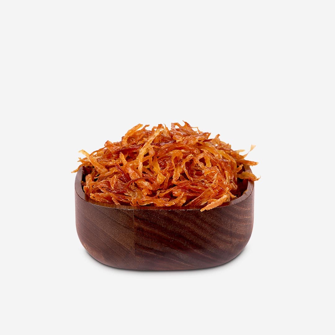 پیاز سرخ شده خلال نیم کیلویی