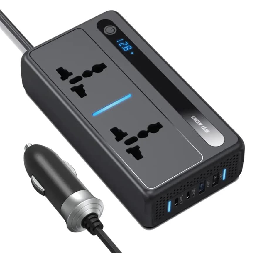 اینورتر فندکی خودرو گرین لاین مدل Green Lion GC-250 — تصویر ۲
