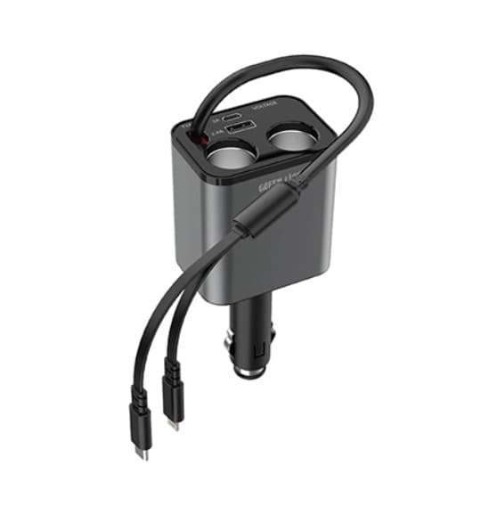 شارژر فندکی گرین لاین مدل GREEN LION MULTIPORT 90W GL-CC07 — تصویر ۳