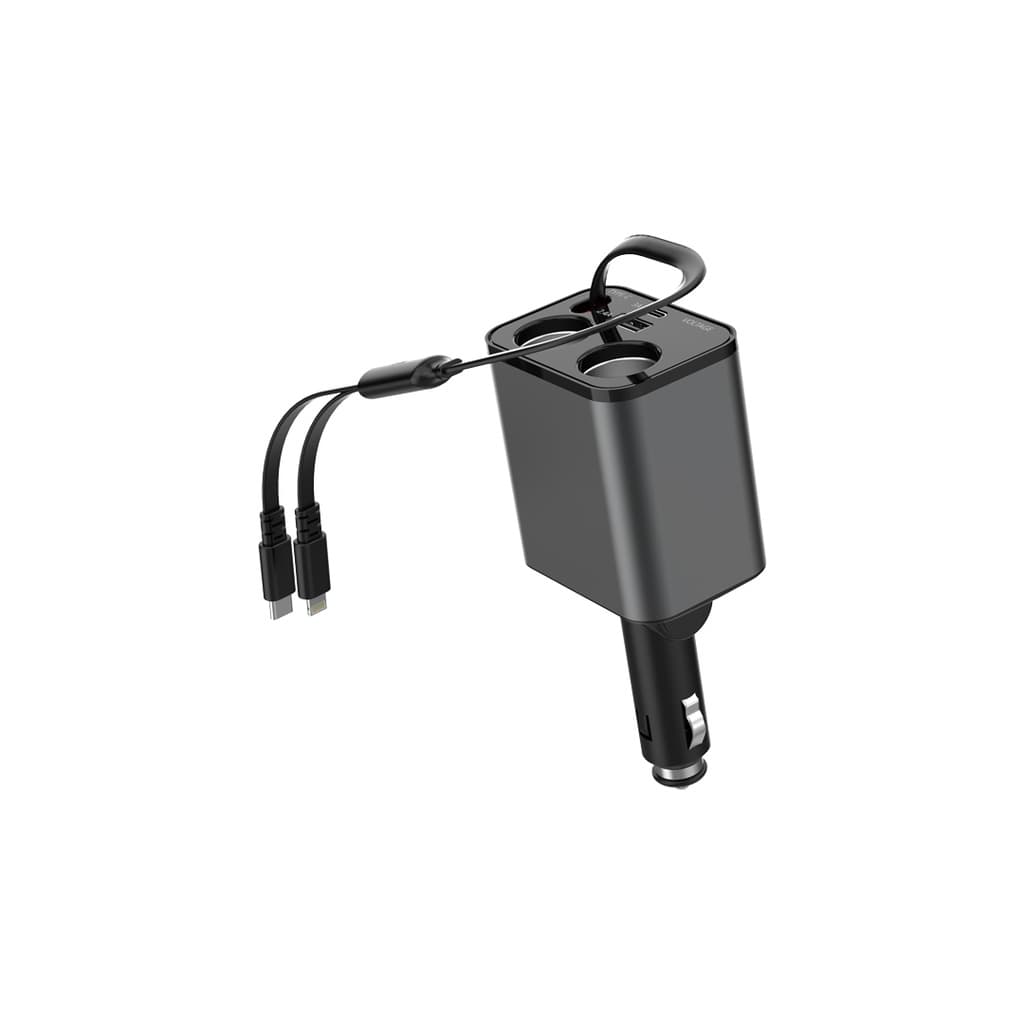 شارژر فندکی گرین لاین مدل GREEN LION MULTIPORT 90W GL-CC07 — تصویر ۲