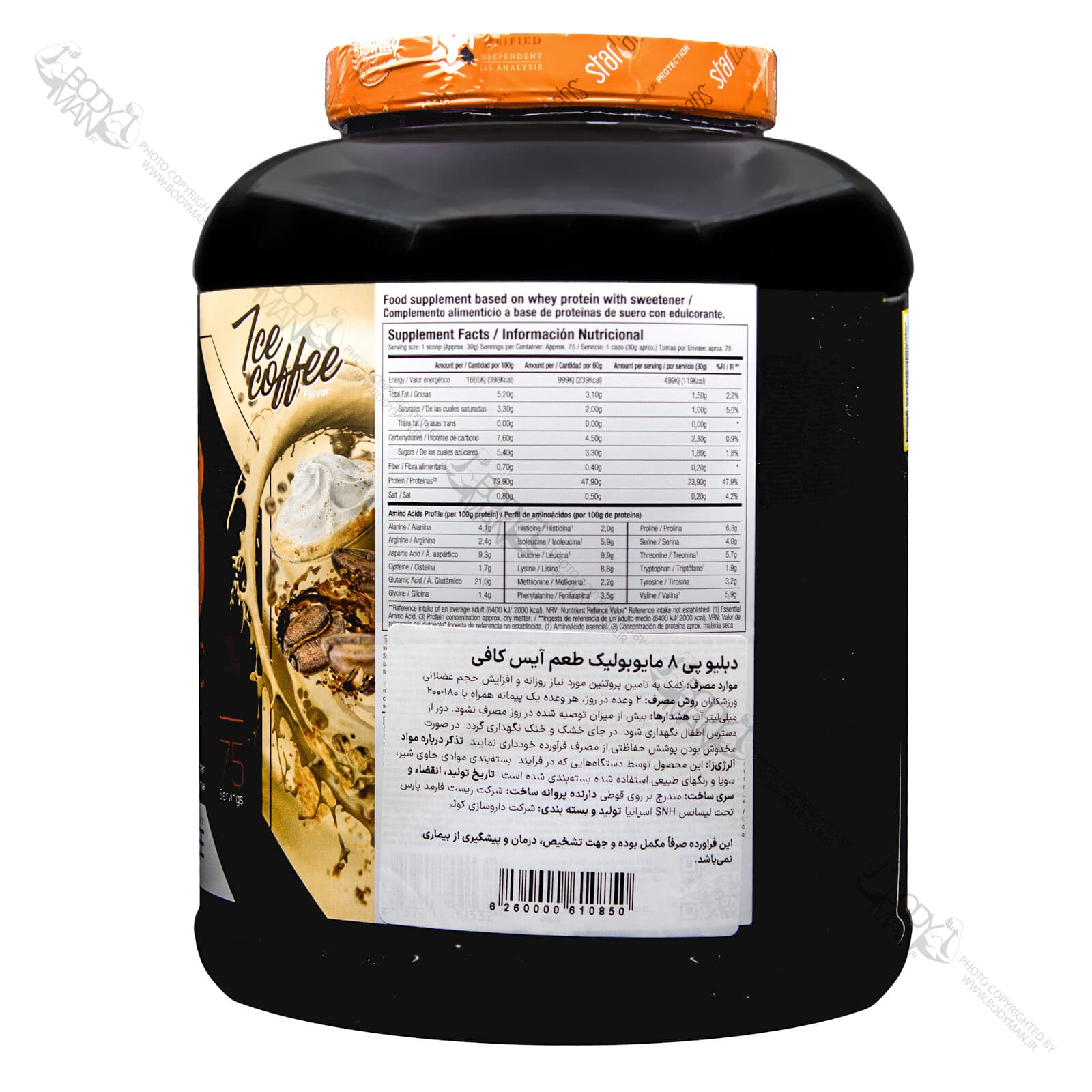 پروتئین وی دابلیو پی ۸ مایوبولیک استارلبز | StarLabs WP8 WHEY — تصویر ۲
