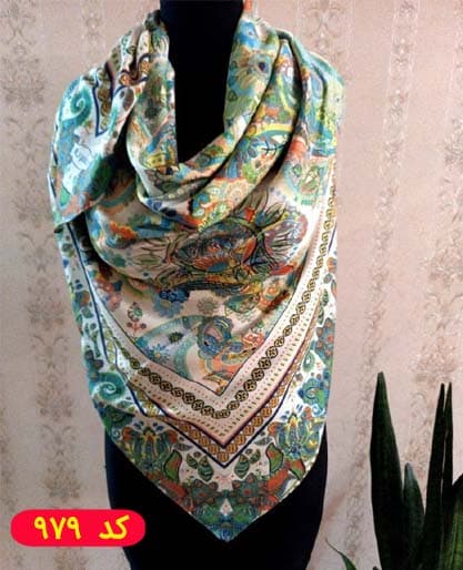 روسری نخی دور دوخت تابستانه کد 979 — تصویر ۲