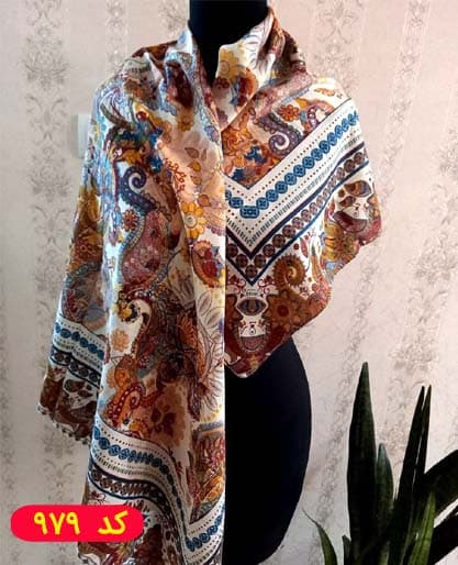روسری نخی دور دوخت تابستانه کد 979