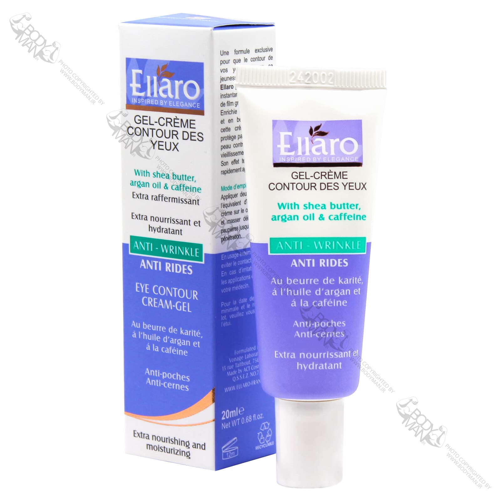 کرم ژل دور چشم ضد چروک الارو | Ellaro ANTI WRINKLE EYE CONTOUR CREAM-GEL
