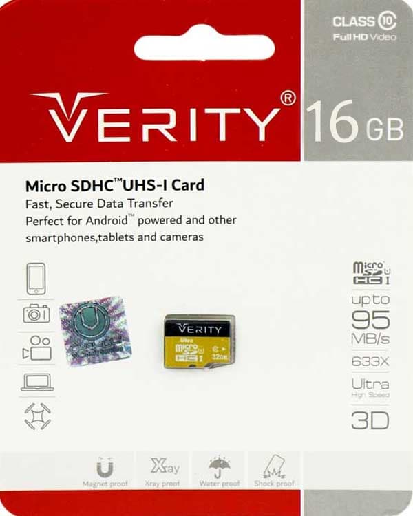 کارت حافظه 16 گیگ مدل Verity کلاس 10