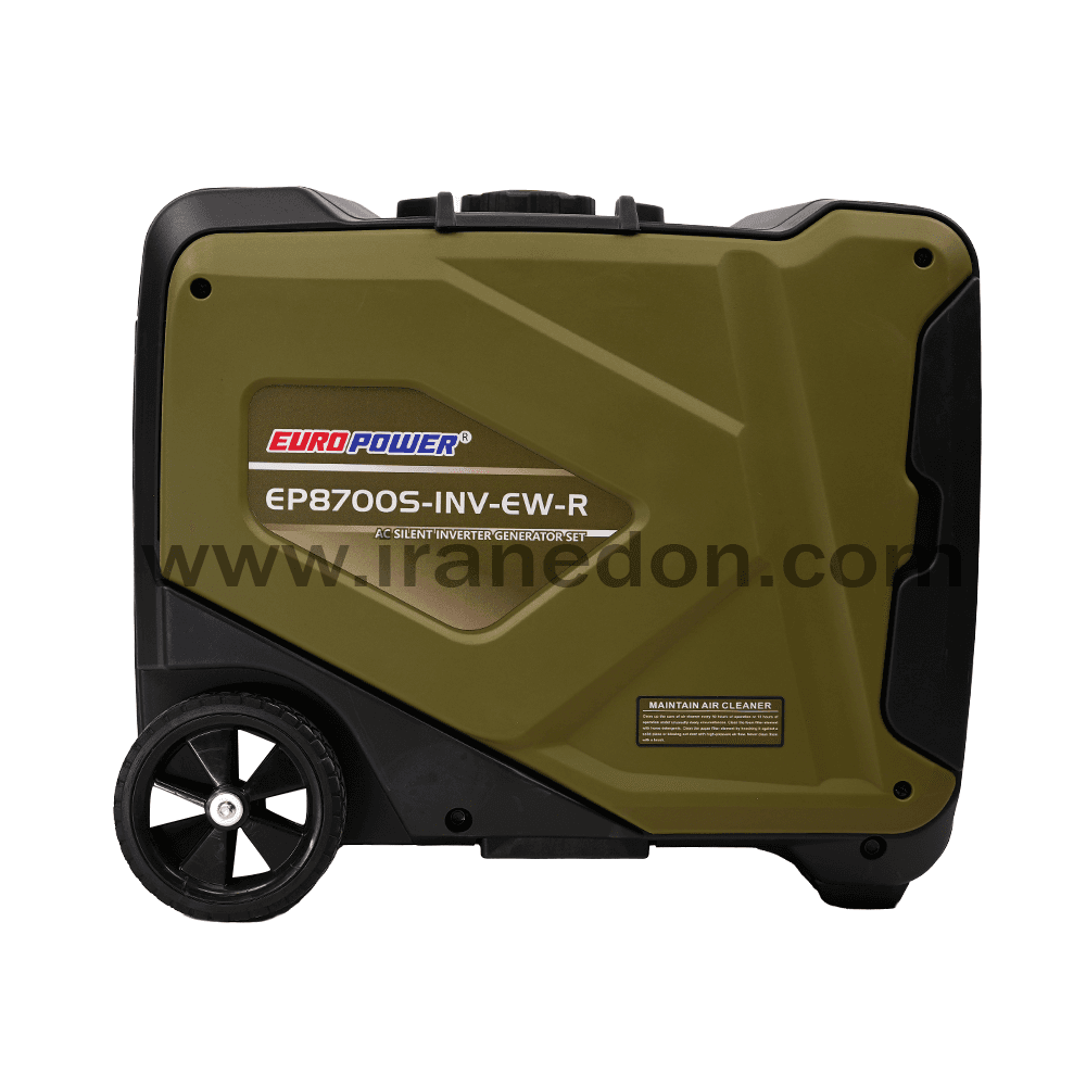 موتور برق 5 کیلووات سایلنت بنزینی یورو پاور مدل EP8700-INV-EW-R — تصویر ۵