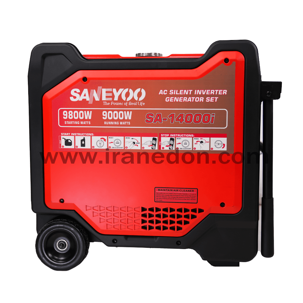 موتور برق 10 کیلووات سایلنت بنزینی سانیو مدل SA14000i — تصویر ۴