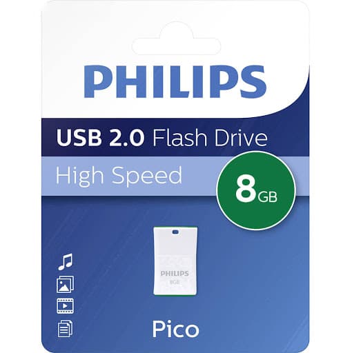 فلش مموری فیلیپس مدل Pico ظرفیت 8 گیگابایت(پک5عددی)