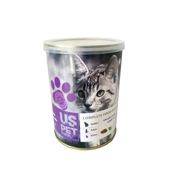 کنسرو غذای بچه گربه یو اس پت با طعم گوشت مرغ و سیب kitten UsPet Canned Food With Chicken & Apple