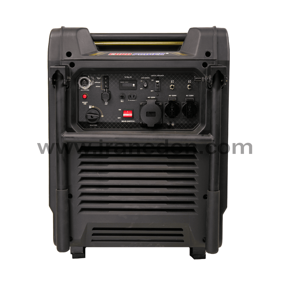 موتور برق سایلنت 11 کیلووات تکفاز بنزینی یورو پاور مدل EP10700S-INV-EW